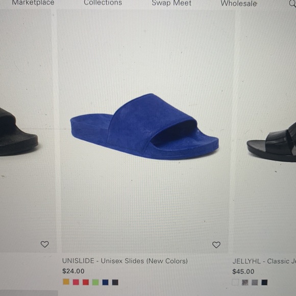 American apparel Los Angeles Apparel PVC slides Flat sandals open toe - Picture 3 of 3